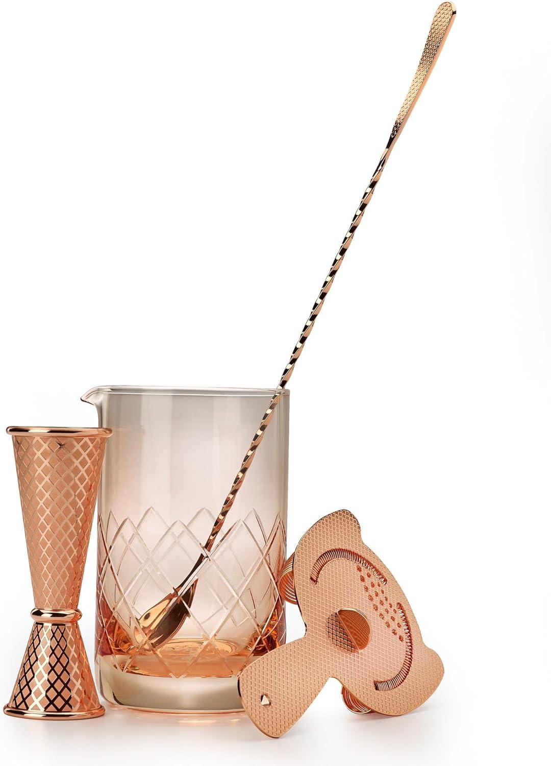 image:imageBarfly M37088 Drink Mixing Glass 24 oz 700 mlMixing Glass Rose Gold 17 oz