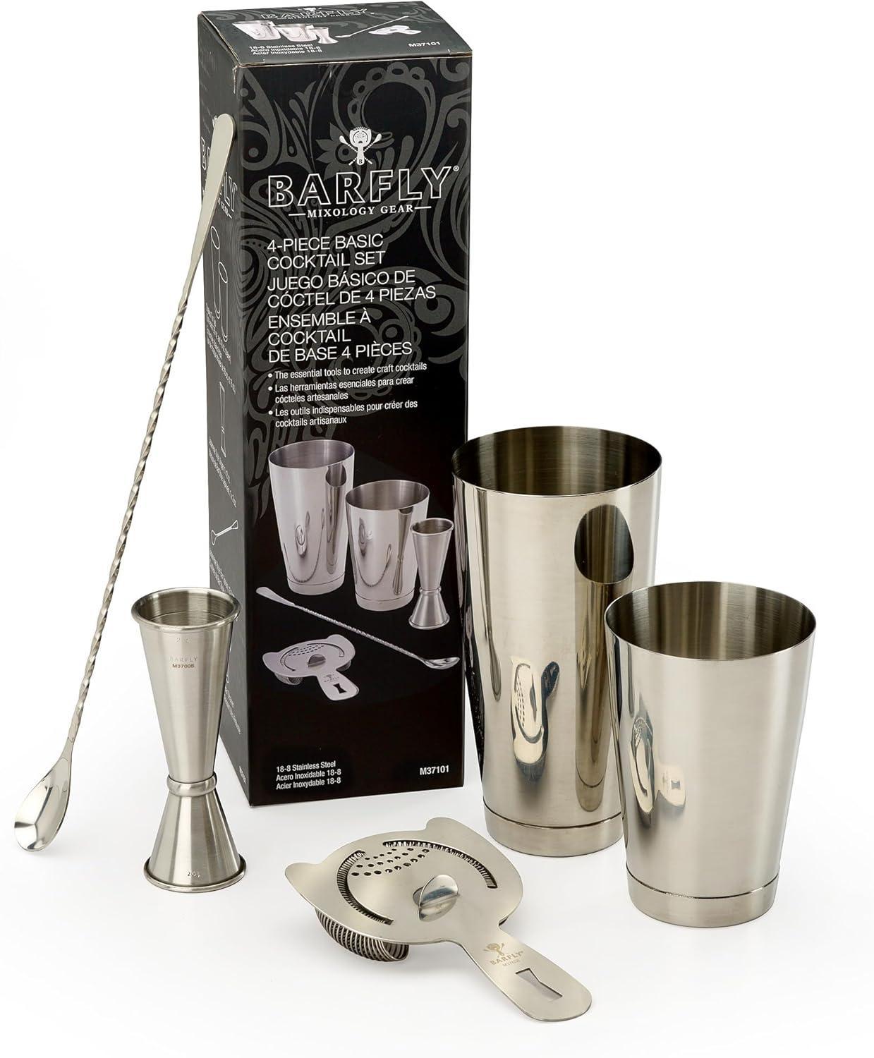 image:imageBarfly M37101 Basics Cocktail Set 5Piece Stainless SteelStainless Steel
