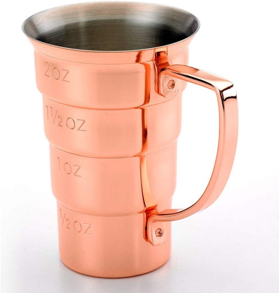 image:imageBarfly M37108 Drink Jigger 2 oz Stainless wHandleCopper wHandle
