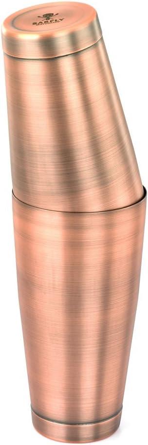 image:imageBarfly Soho Cocktail Shaker Tin Set 18 oz and 28 oz StainlessM37152Antique Copper