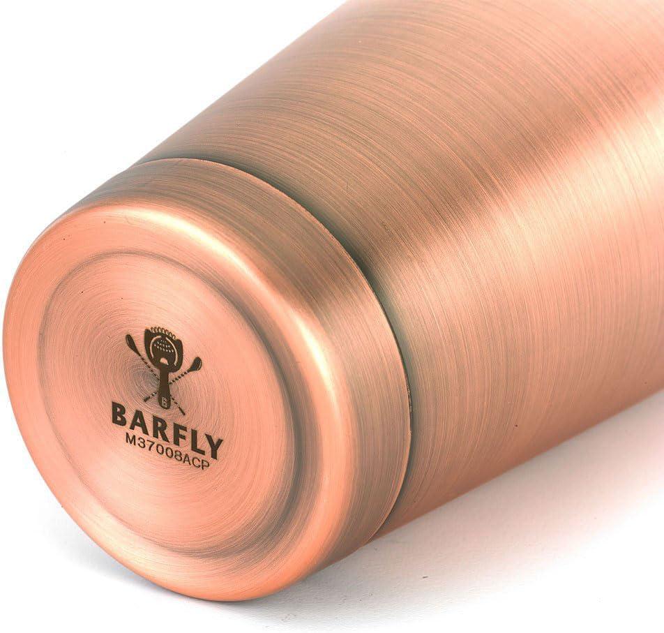 image:imageBarfly Soho Cocktail Shaker Tin Set 18 oz and 28 oz StainlessM37152Antique Copper