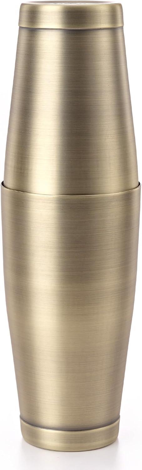 image:imageBarfly Soho Cocktail Shaker Tin Set 18 oz and 28 oz StainlessM37152Antique Gold