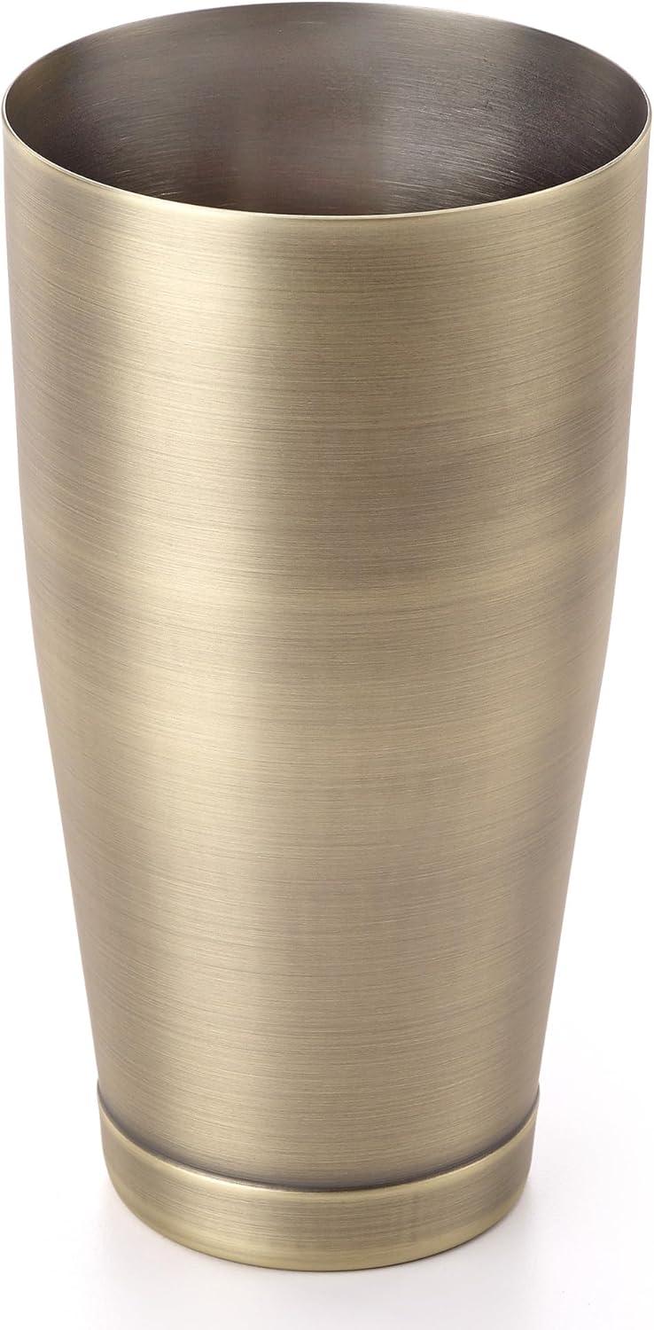 image:imageBarfly Soho Cocktail Shaker Tin Set 18 oz and 28 oz StainlessM37152Antique Gold