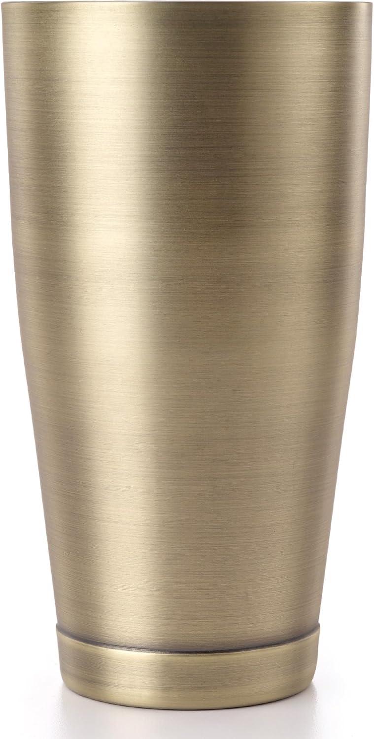 image:imageBarfly Soho Cocktail Shaker Tin Set 18 oz and 28 oz StainlessM37152Antique Gold