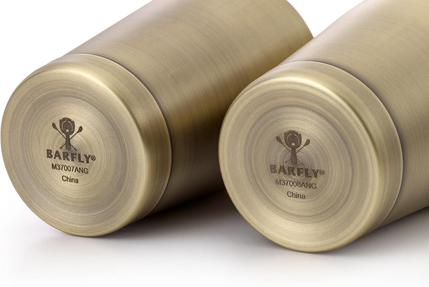 image:imageBarfly Soho Cocktail Shaker Tin Set 18 oz and 28 oz StainlessM37152Antique Gold