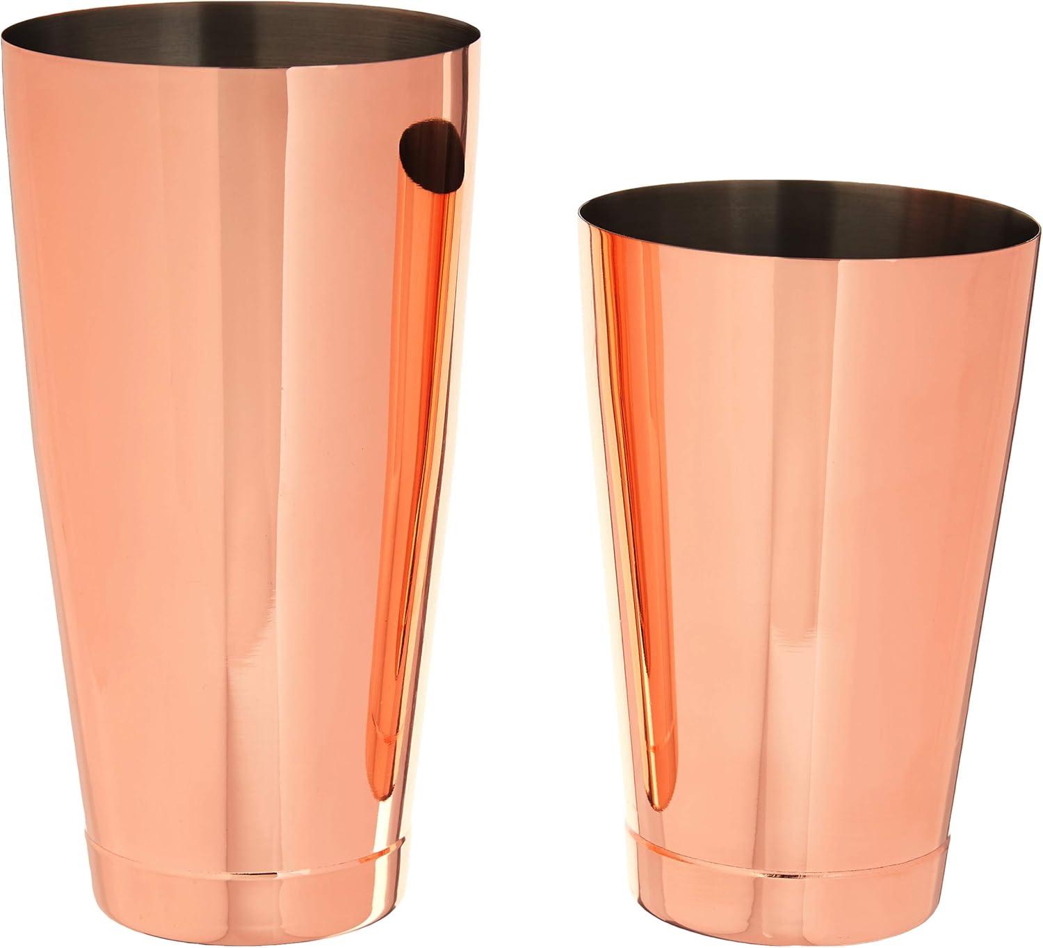 image:imageBarfly Soho Cocktail Shaker Tin Set 18 oz and 28 oz StainlessM37152Copper