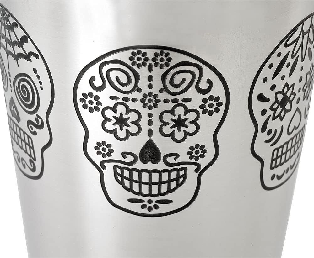 image:imageBarfly Soho Cocktail Shaker Tin Set 18 oz and 28 oz StainlessM37152Day of the Dead