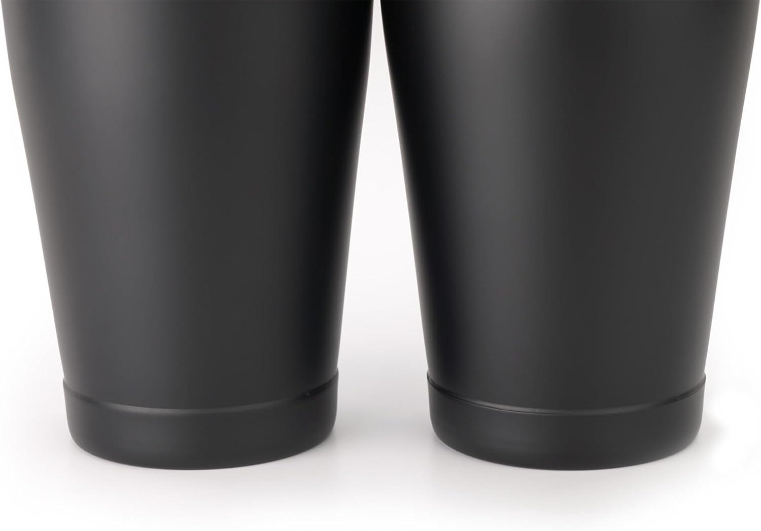 image:imageBarfly Soho Cocktail Shaker Tin Set 18 oz and 28 oz StainlessM37152Matte Black