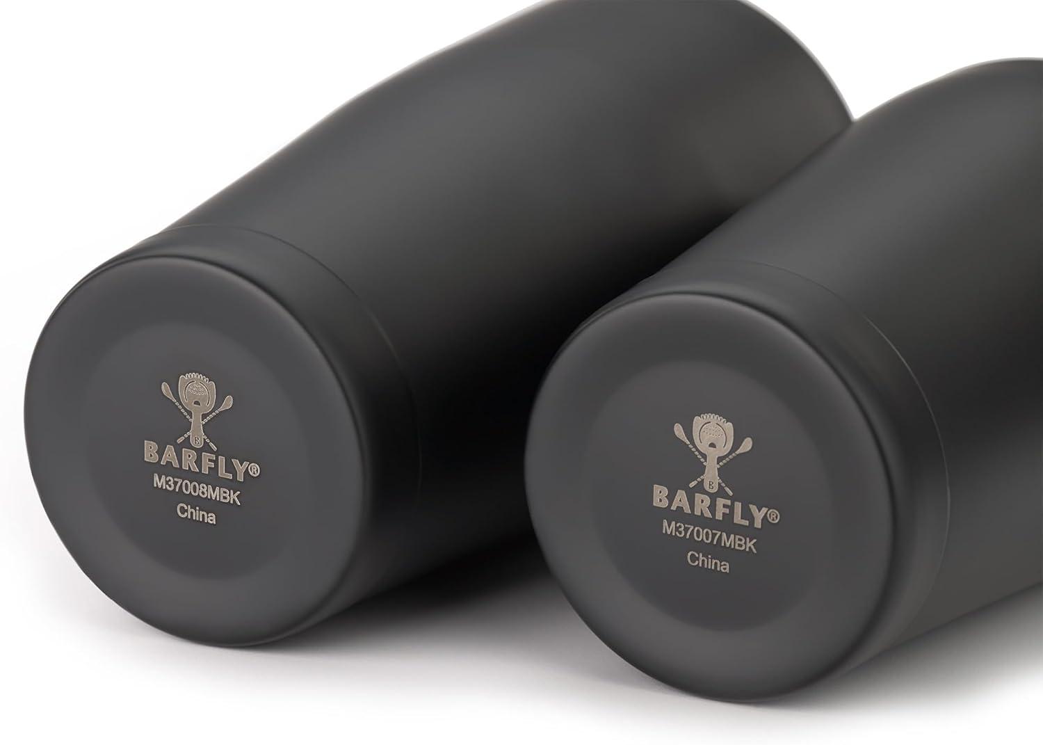 image:imageBarfly Soho Cocktail Shaker Tin Set 18 oz and 28 oz StainlessM37152Matte Black