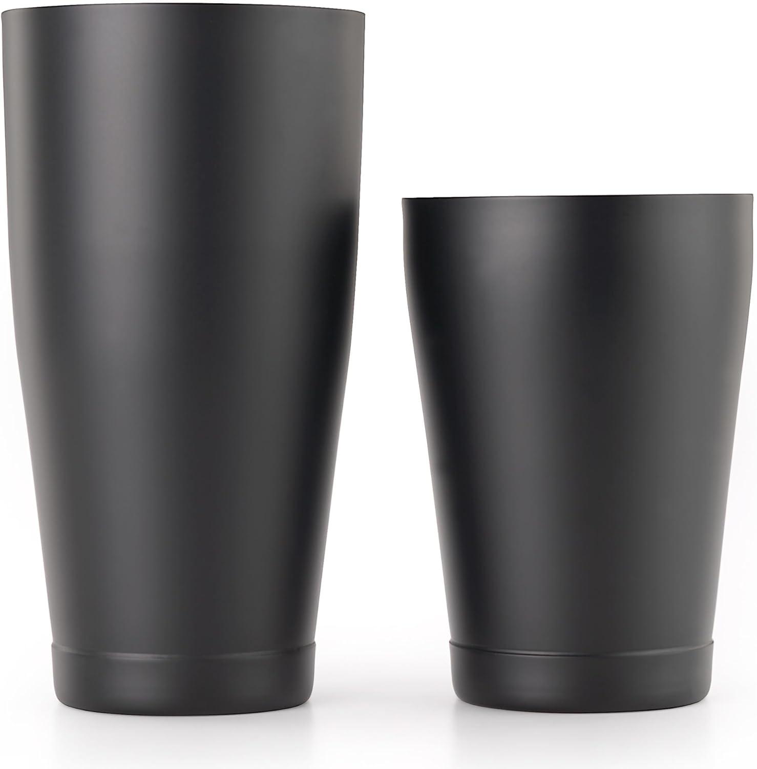 image:imageBarfly Soho Cocktail Shaker Tin Set 18 oz and 28 oz StainlessM37152Matte Black