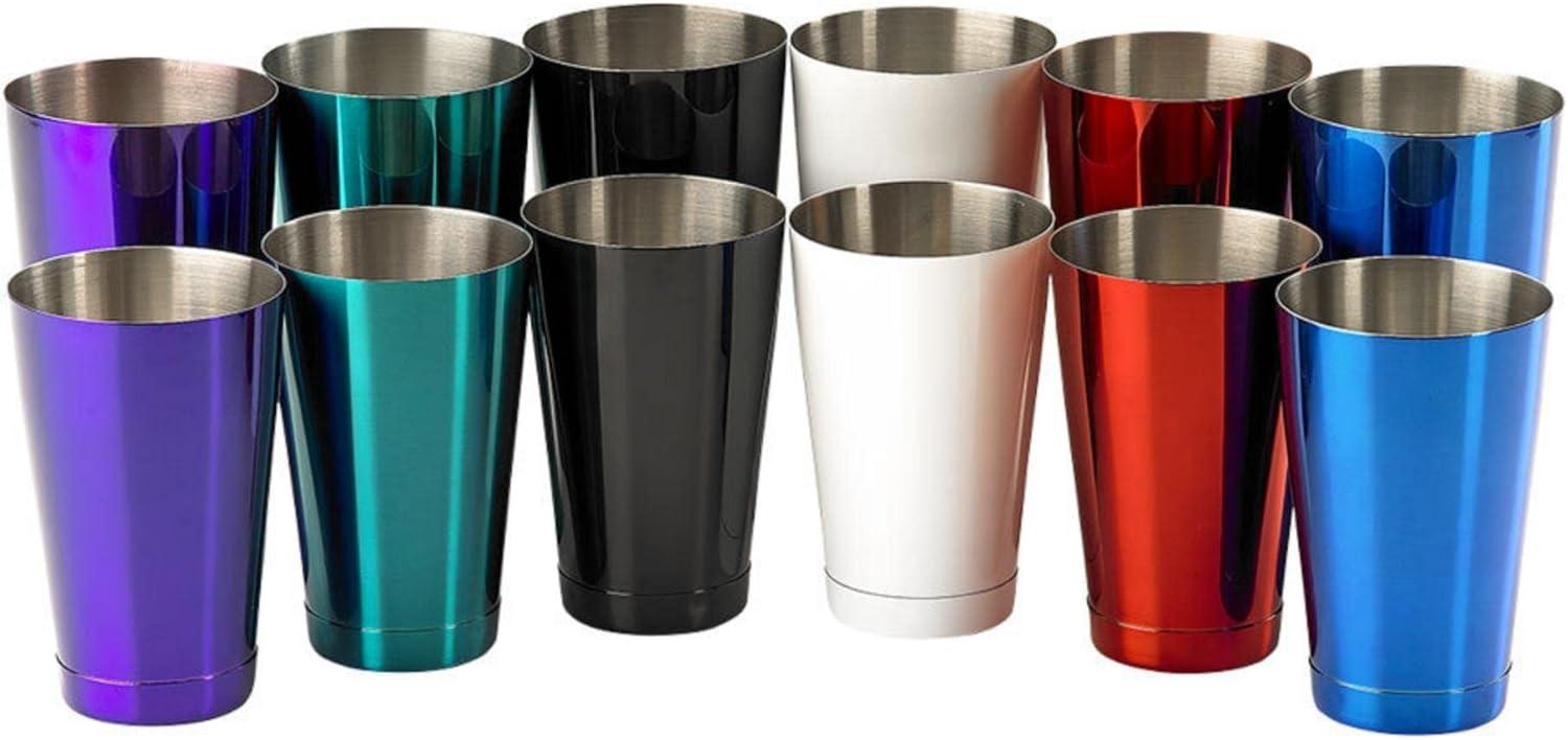 image:imageBarfly Soho Cocktail Shaker Tin Set 18 oz and 28 oz StainlessM37152Purple