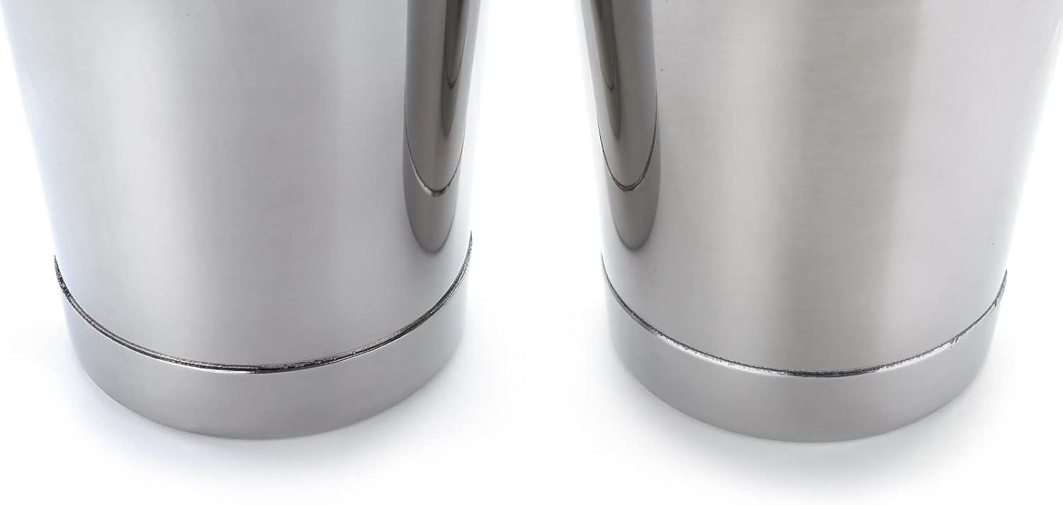 image:imageBarfly Soho Cocktail Shaker Tin Set 18 oz and 28 oz StainlessM37152Stainless Steel Skull
