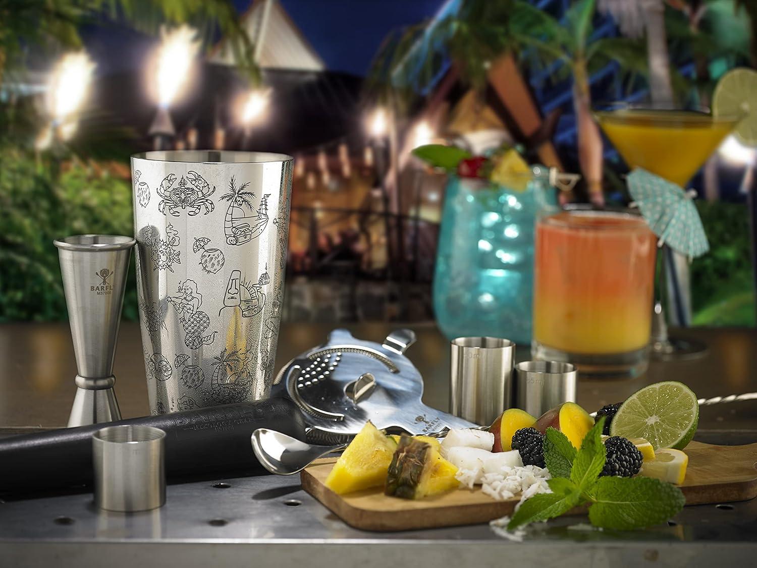 image:imageBarfly Soho Cocktail Shaker Tin Set 18 oz and 28 oz StainlessM37152Stainless Steel Tiki