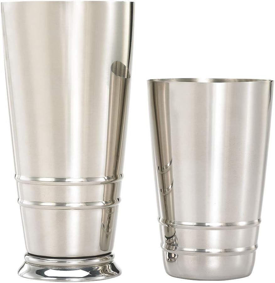 image:imageBarfly Soho Cocktail Shaker Tin Set 18 oz and 28 oz StainlessM37152Stainless Steel wembossed ribs