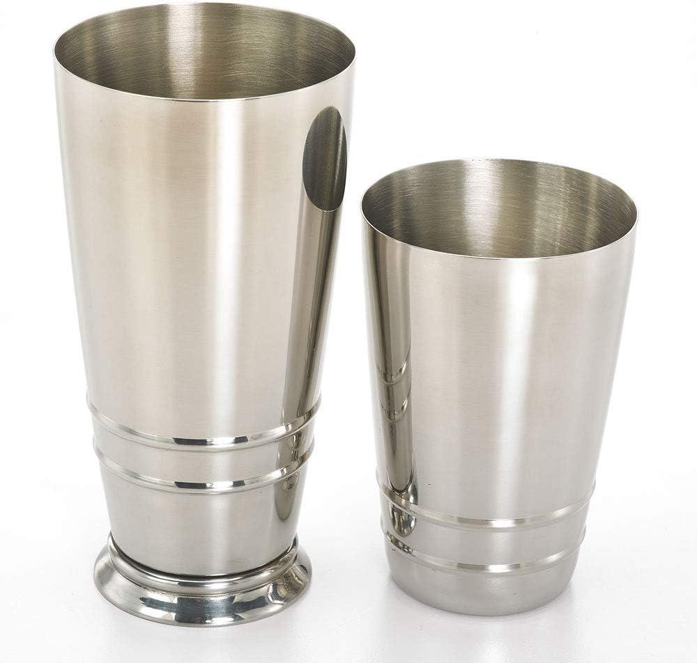 image:imageBarfly Soho Cocktail Shaker Tin Set 18 oz and 28 oz StainlessM37152Stainless Steel wembossed ribs