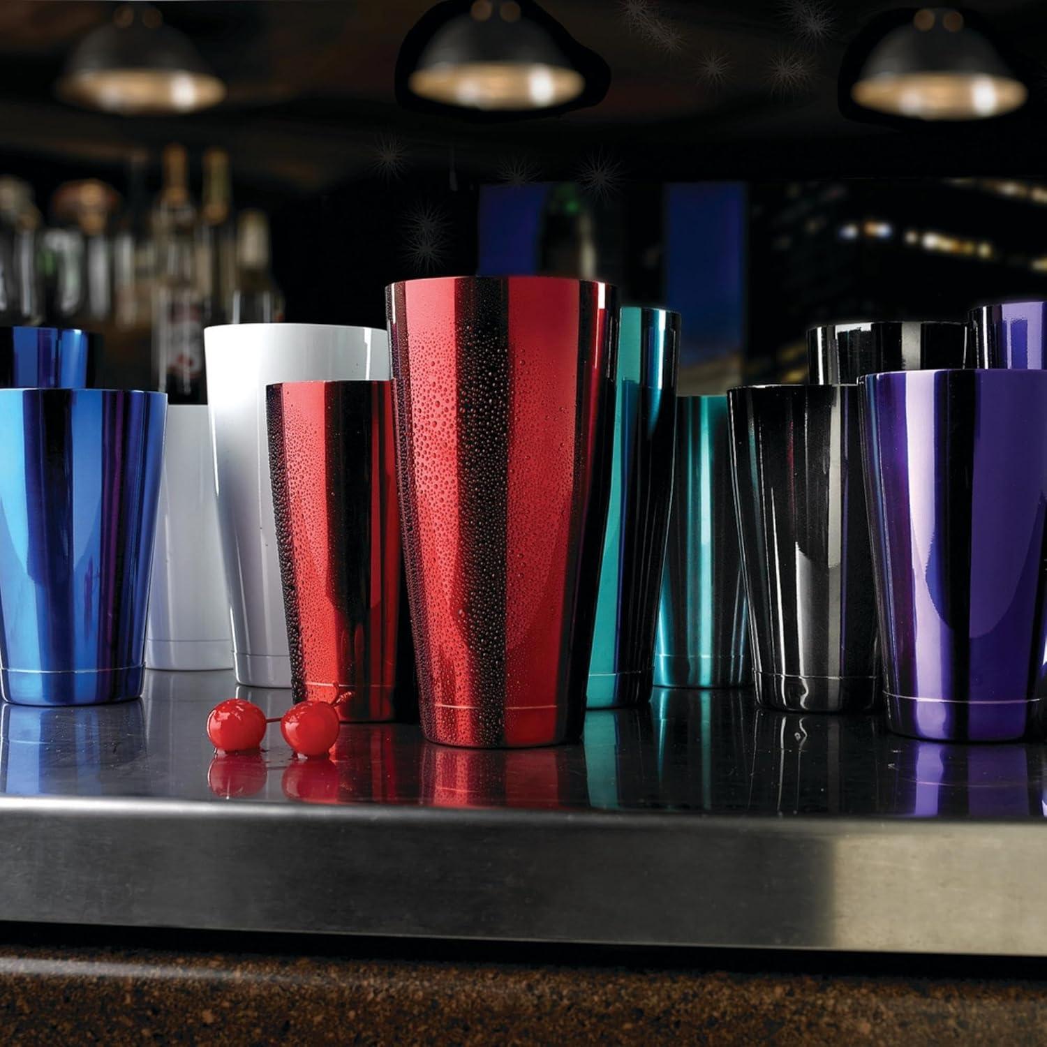 image:imageBarfly Soho Cocktail Shaker Tin Set 18 oz and 28 oz StainlessM37152Teal