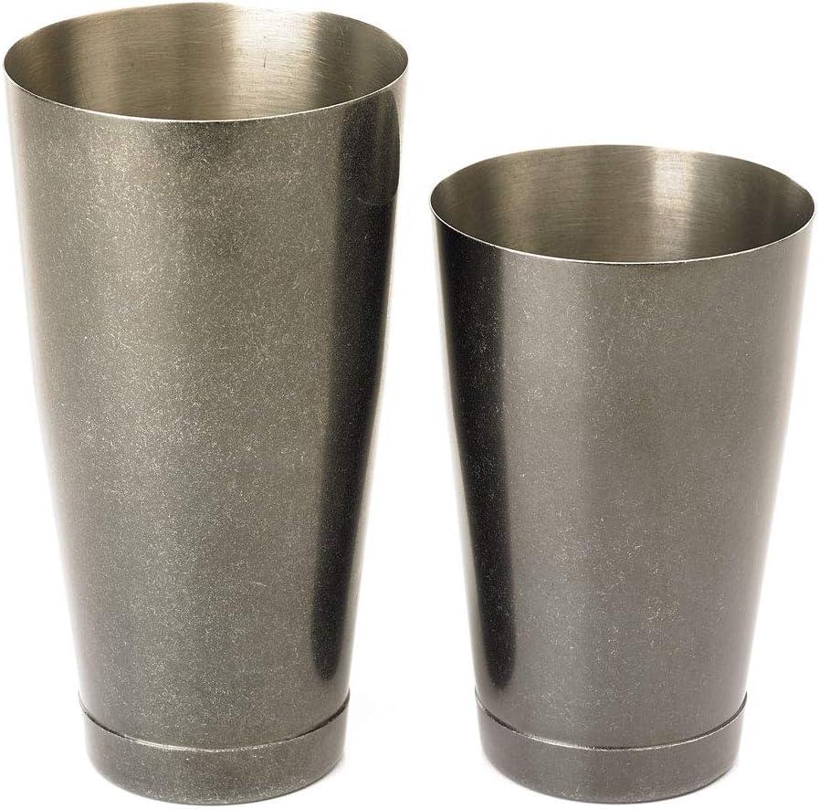 image:imageBarfly Soho Cocktail Shaker Tin Set 18 oz and 28 oz StainlessM37152Vintage Black