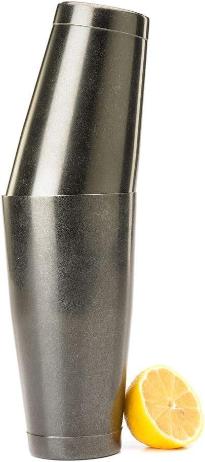image:imageBarfly Soho Cocktail Shaker Tin Set 18 oz and 28 oz StainlessM37152Vintage Black