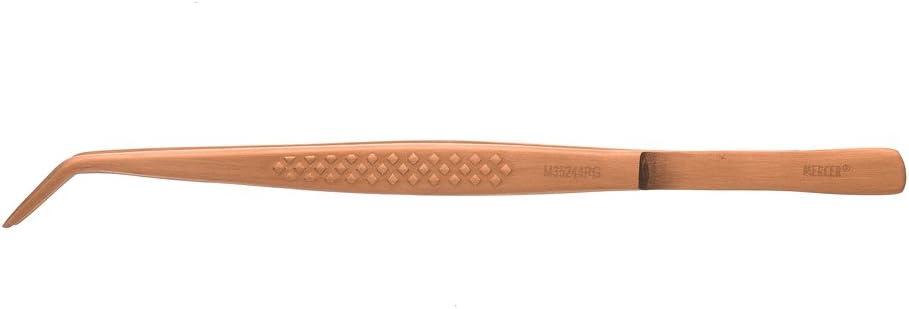 image:imageMercer Culinary 188 Stainless Steel Precision Plus Chef Plating Tong Curved Tip 938 InchRose Gold