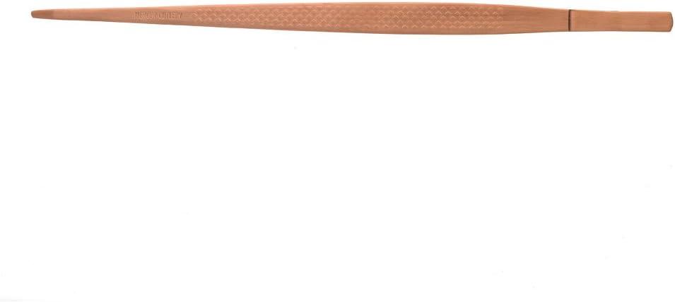 image:imageMercer Culinary 188 Stainless Steel Precision Plus Chef Plating Tong Curved Tip 938 InchRose Gold