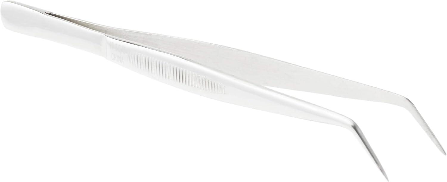 image:imageMercer Culinary 188 Stainless Steel Precision Plus Chef Plating Tong Curved Tip 938 InchStainless