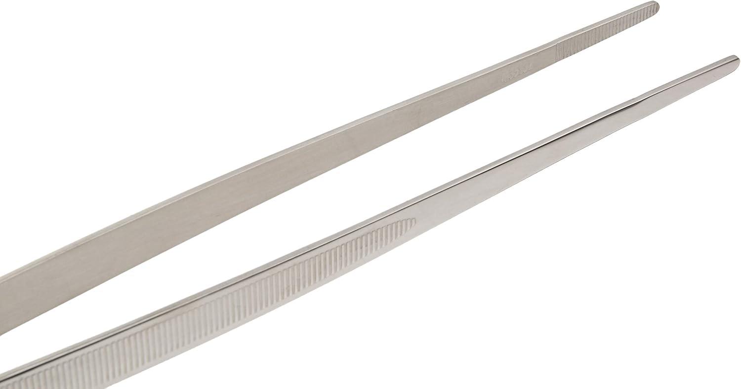 image:imageMercer Culinary 188 Stainless Steel Precision Plus Chef Plating Tong Curved Tip 938 InchStainless