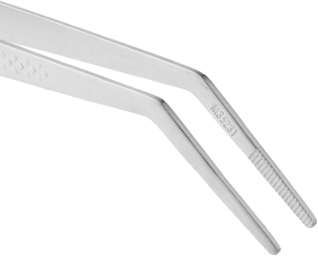image:imageMercer Culinary 188 Stainless Steel Precision Plus Chef Plating Tong Curved Tip 938 InchStainless