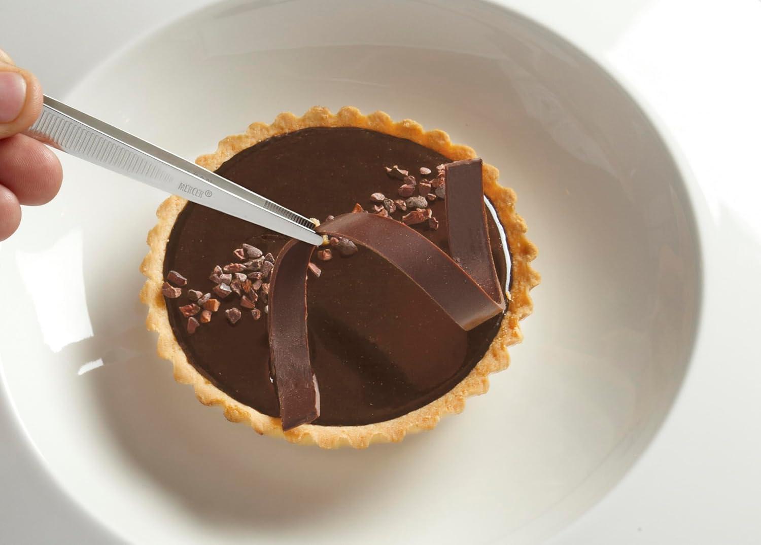 image:imageMercer Culinary 188 Stainless Steel Precision Plus Chef Plating Tong Curved Tip 938 InchStainless