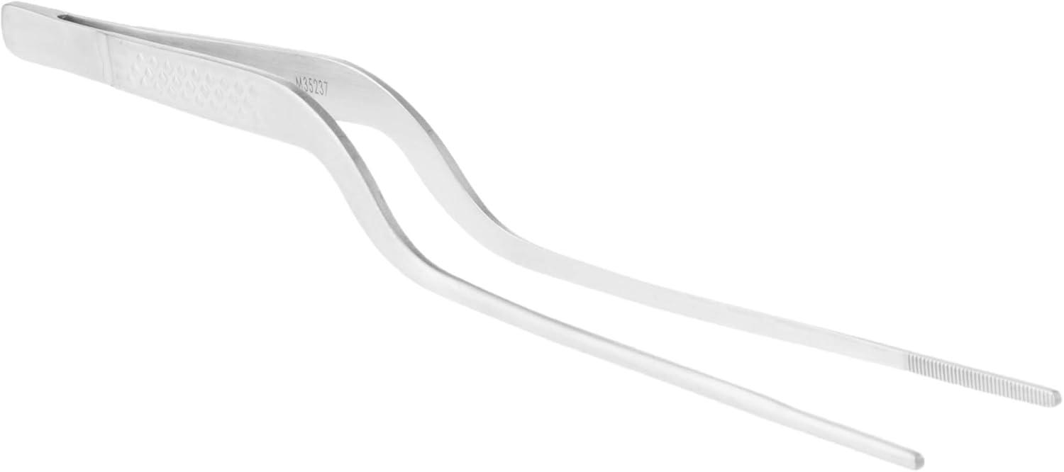 image:imageMercer Culinary 188 Stainless Steel Precision Plus Chef Plating Tong Curved Tip 938 InchStainless