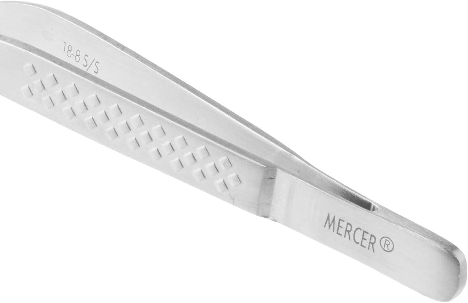 image:imageMercer Culinary 188 Stainless Steel Precision Plus Chef Plating Tong Curved Tip 938 InchStainless