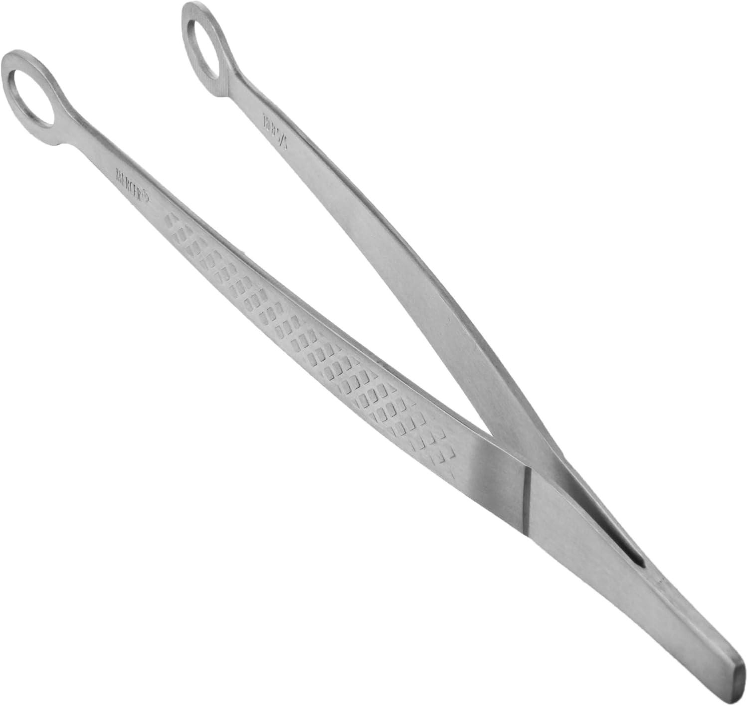 image:imageMercer Culinary 188 Stainless Steel Precision Plus Chef Plating Tong Curved Tip 938 InchStainless