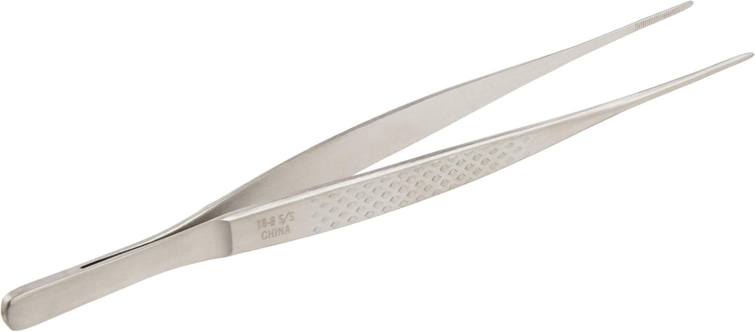 image:imageMercer Culinary 188 Stainless Steel Precision Plus Chef Plating Tong Curved Tip 938 InchStainless