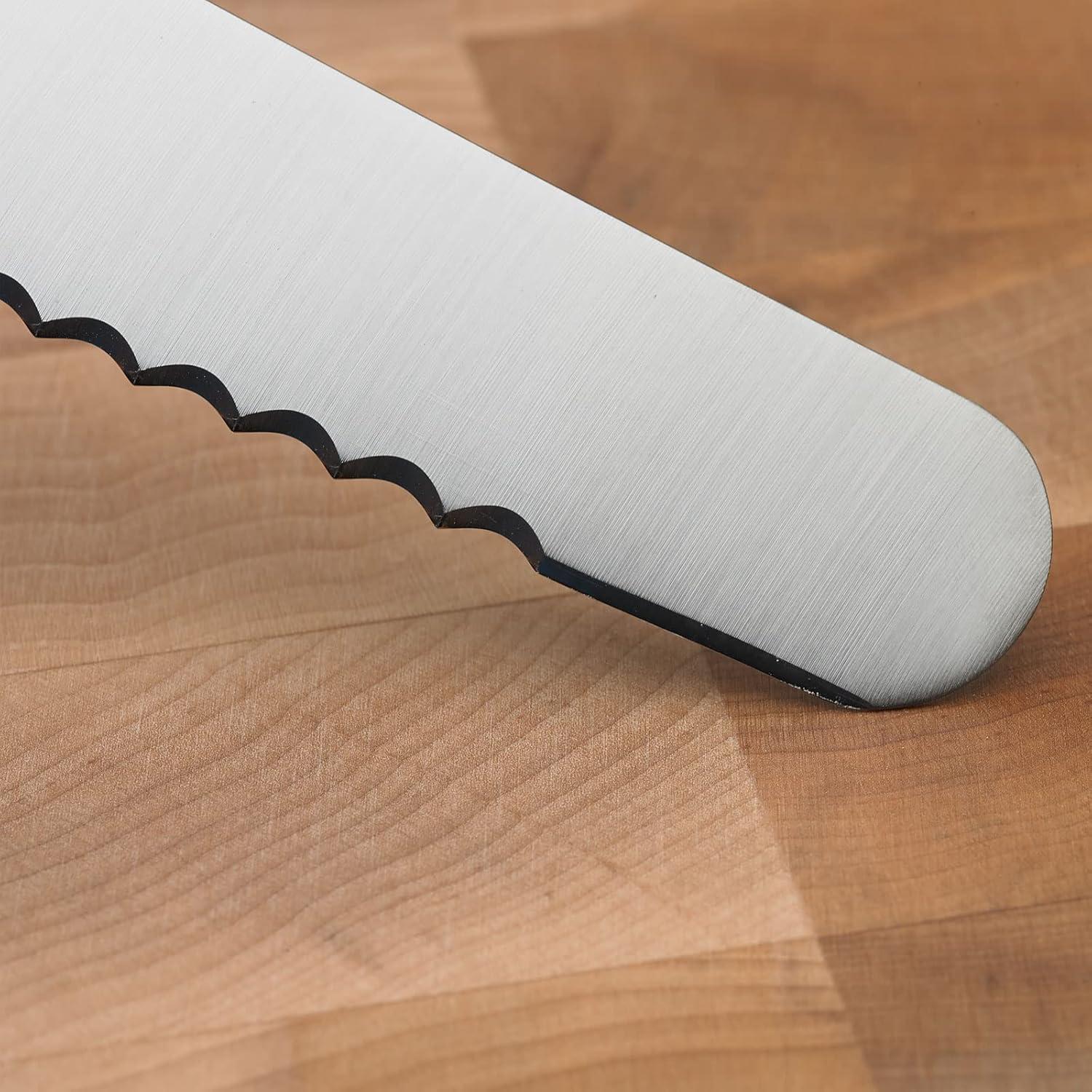 image:imageMercer Culinary M23210 Millennia Black Handle 10Inch Wide Wavy Edge Bread KnifeWavy Edge Brisket Knife