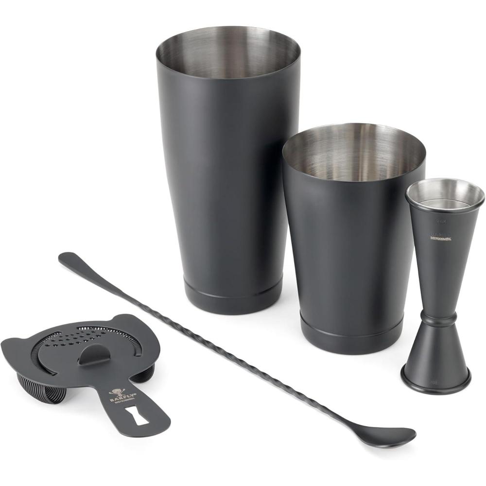 image:imageBarfly M37101 Basics Cocktail Set 5Piece Stainless SteelMatte Black