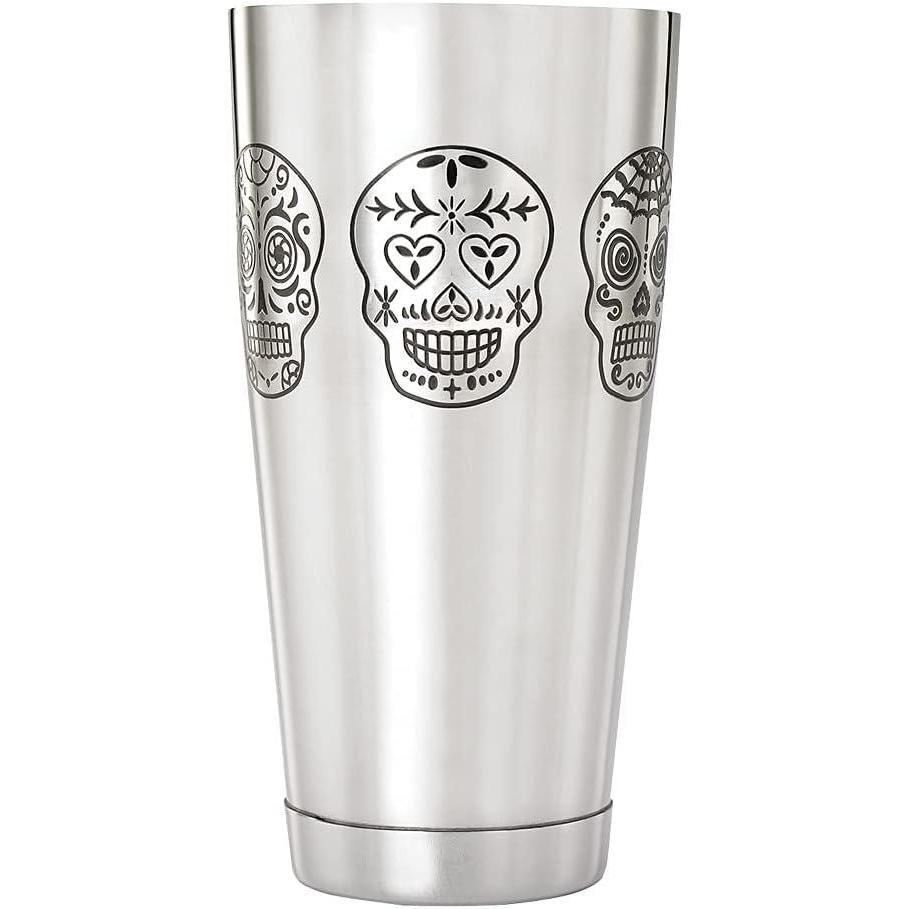 image:imageBarfly Soho Cocktail Shaker Tin Set 18 oz and 28 oz StainlessM37152Day of the Dead