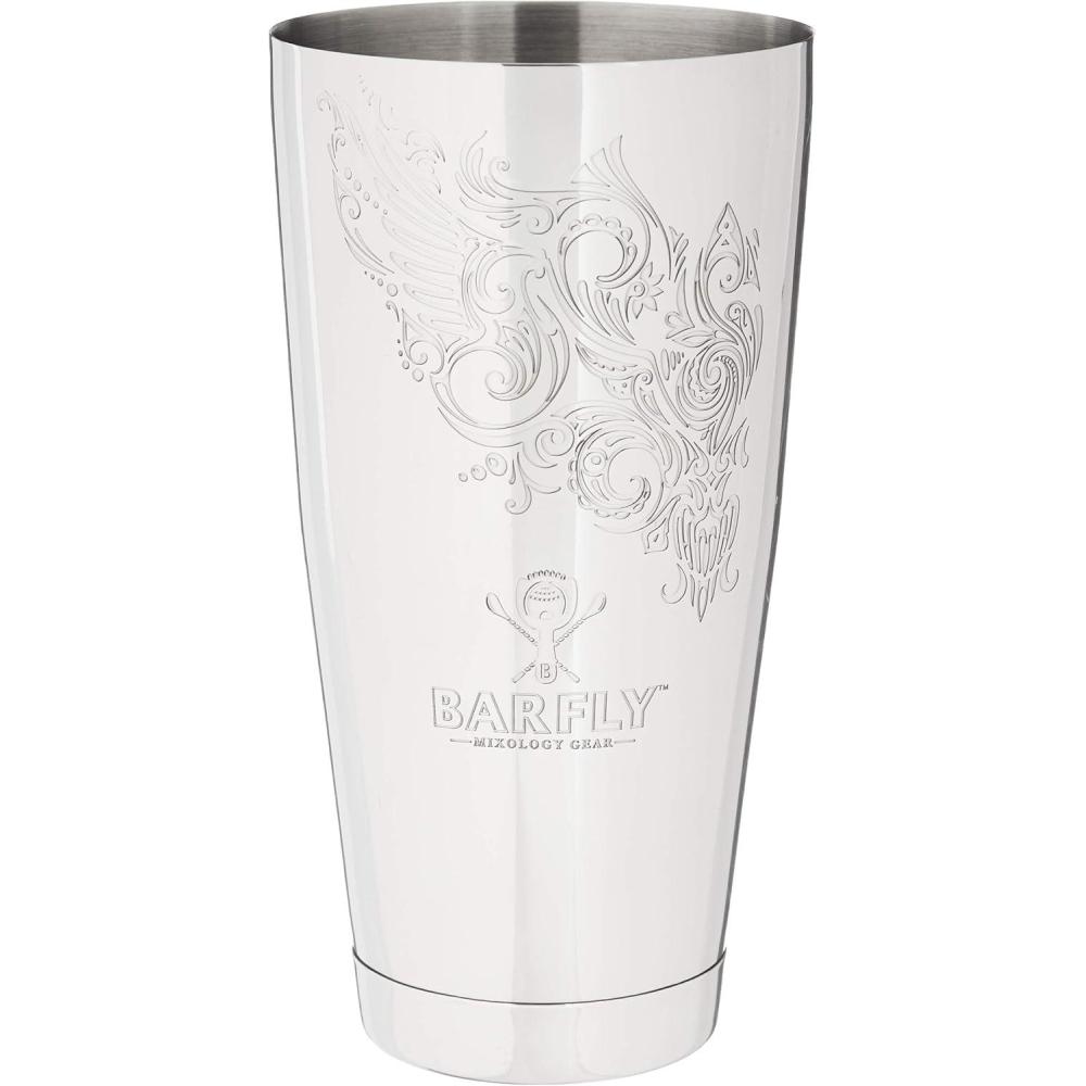 image:imageBarfly Soho Cocktail Shaker Tin Set 18 oz and 28 oz StainlessM37152Stainless Steel Barfly Logo Etch
