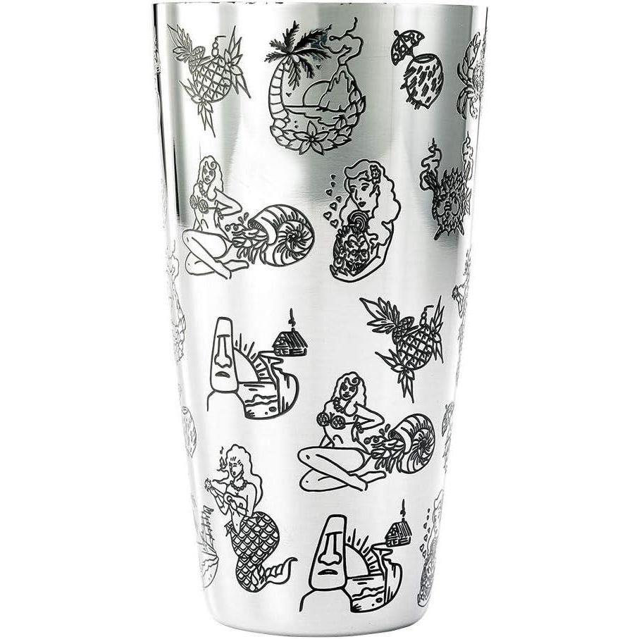 image:imageBarfly Soho Cocktail Shaker Tin Set 18 oz and 28 oz StainlessM37152Stainless Steel Tiki