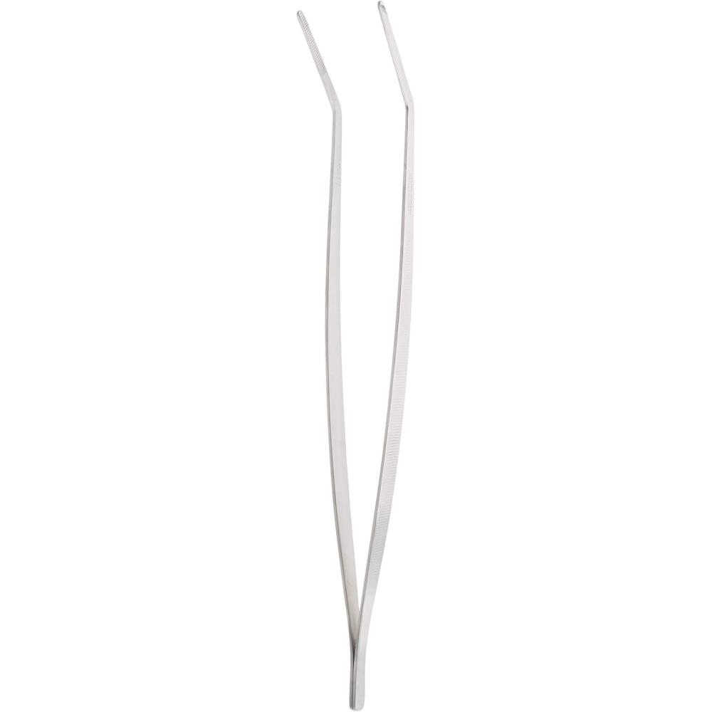 image:imageMercer Culinary 188 Stainless Steel Chef Plating Tongs Curved Tip 618 Inch1134 Inch Curved Tip