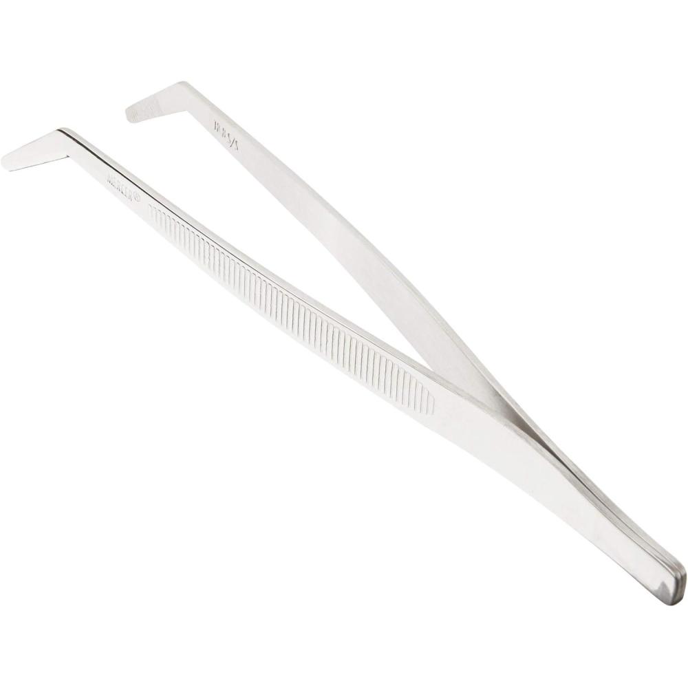image:imageMercer Culinary 188 Stainless Steel Chef Plating Tongs Curved Tip 618 Inch618 Inch Curved Tip