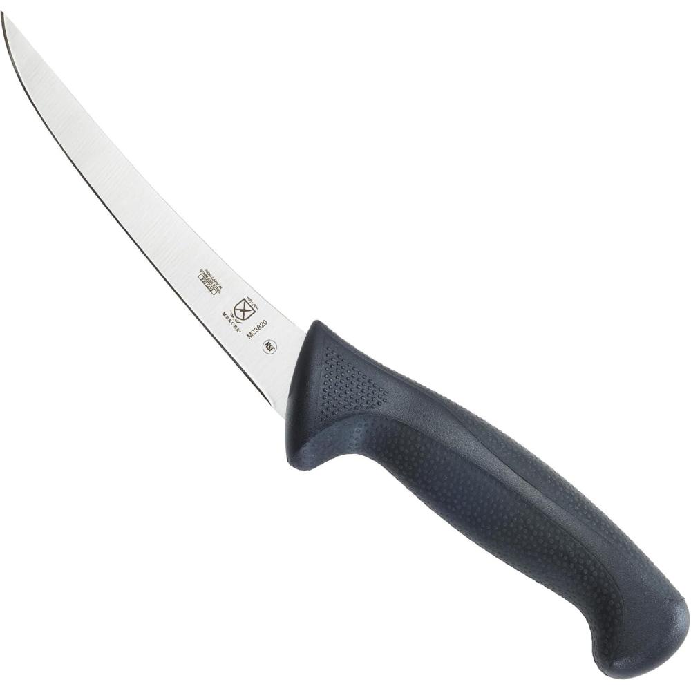 image:imageMercer Culinary M23210 Millennia Black Handle 10Inch Wide Wavy Edge Bread KnifeCurved Boning Knife