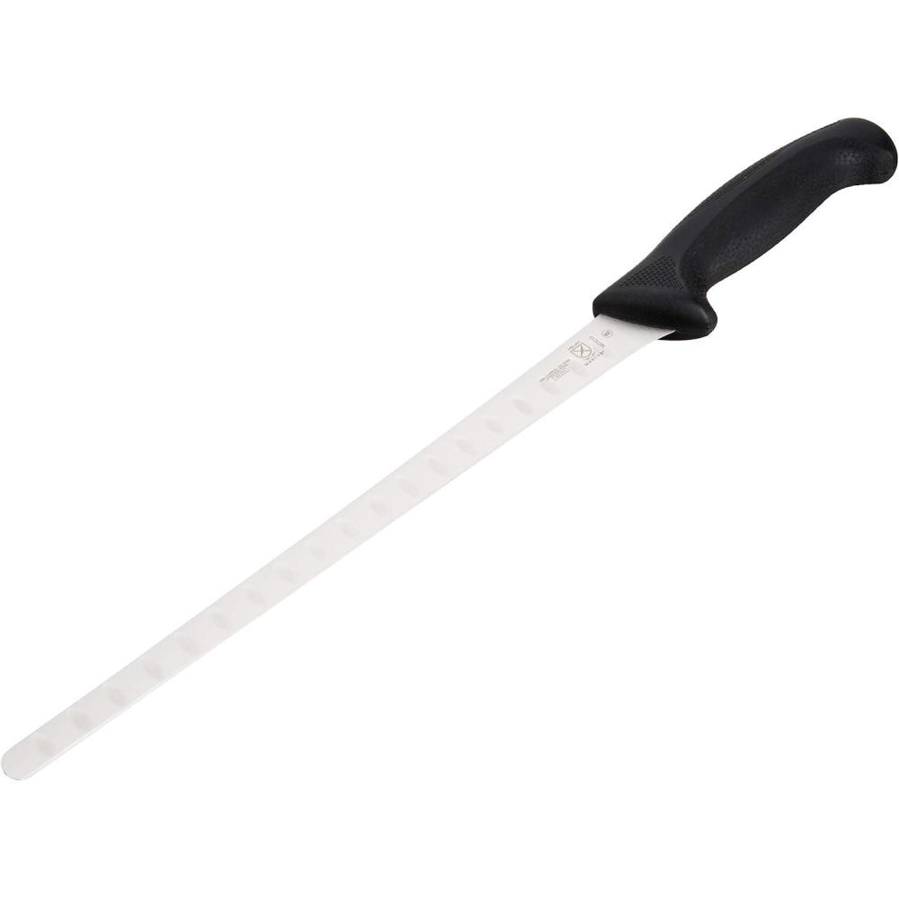 image:imageMercer Culinary M23210 Millennia Black Handle 10Inch Wide Wavy Edge Bread KnifeGranton Edge Salmon Slicer