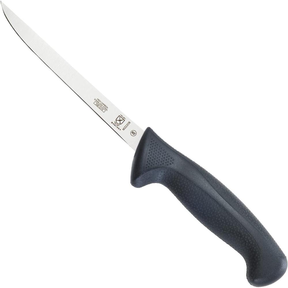 image:imageMercer Culinary M23210 Millennia Black Handle 10Inch Wide Wavy Edge Bread KnifeNarrow Boning Knife