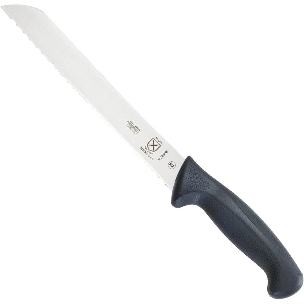 image:imageMercer Culinary M23210 Millennia Black Handle 10Inch Wide Wavy Edge Bread KnifeWavy Edge Bread Knife