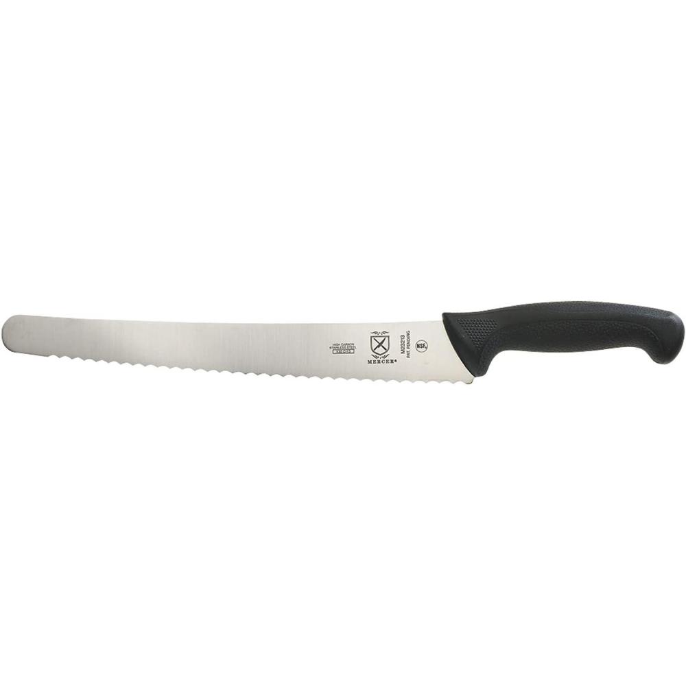 image:imageMercer Culinary M23210 Millennia Black Handle 10Inch Wide Wavy Edge Bread KnifeWavy Edge Brisket Knife