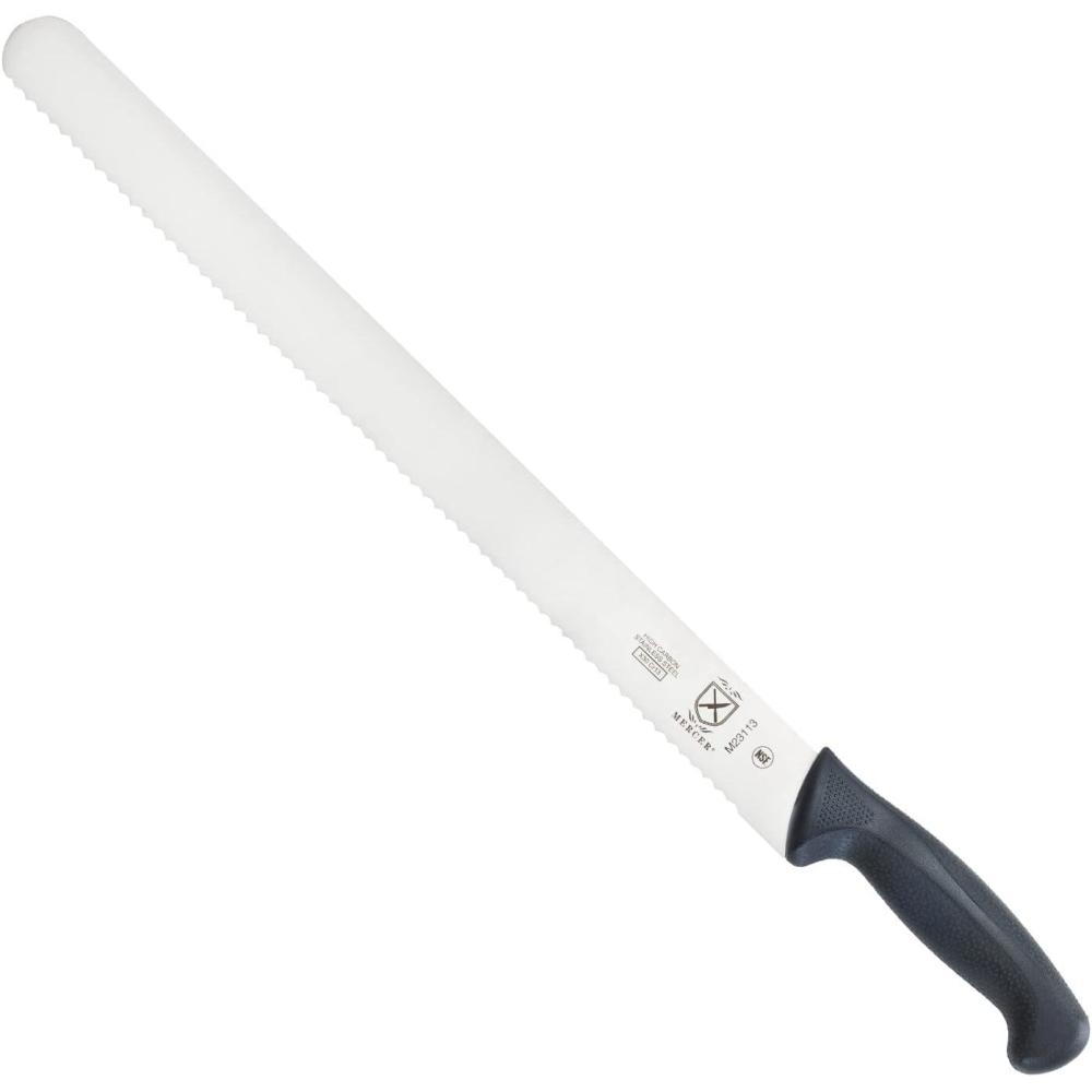 image:imageMercer Culinary M23210 Millennia Black Handle 10Inch Wide Wavy Edge Bread KnifeWavy Edge Cake Slicer