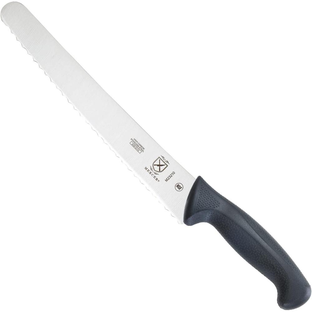 image:imageMercer Culinary M23210 Millennia Black Handle 10Inch Wide Wavy Edge Bread KnifeWide Wavy Edge Bread Knife