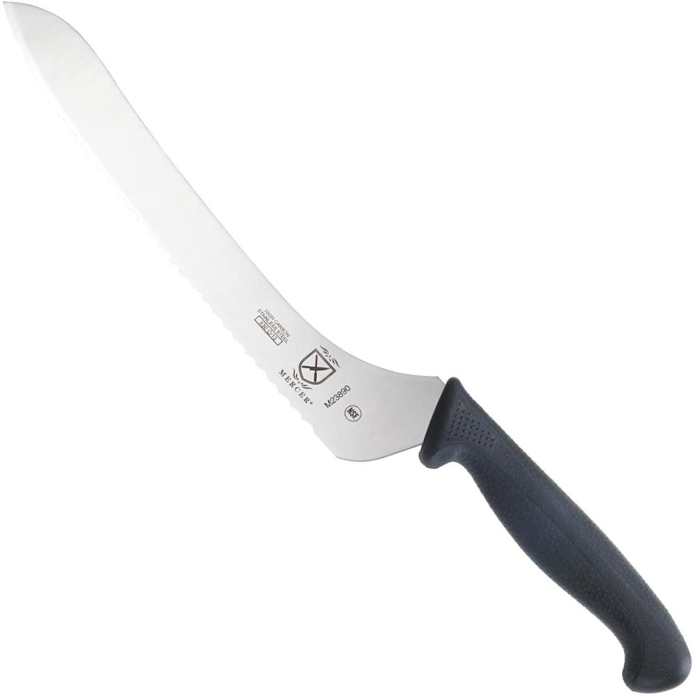 image:imageMercer Culinary M23890 Millennia Black Handle 9Inch Offset Wavy Edge Bread Knife