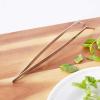 Mercer Culinary 18-8 Stainless Steel Chef Plating Tongs, Curved Tip, 6-1/8 Inch(11-3/4 Inch Curved Tip)