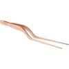 Mercer Culinary 18-8 Stainless Steel Precision Plus Chef Plating Tong, Curved Tip, 9-3/8 Inch(Rose Gold)