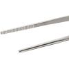 Mercer Culinary 18-8 Stainless Steel Precision Plus Chef Plating Tong, Curved Tip, 9-3/8 Inch(Stainless)